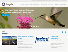 Tablet Screenshot of heyde.ch